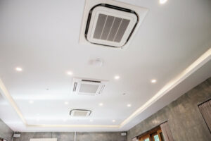 Recessed ceiling cassette HVAC and lighting